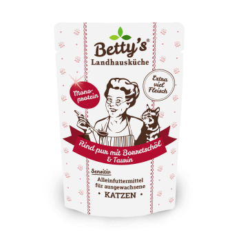 Betty`s Landhausküche Frischebeutel Rind pur mit Borretschöl 100g
