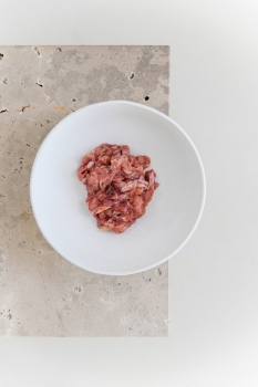 Hühnerkeulenfleisch mit Innerein faschiert 500g