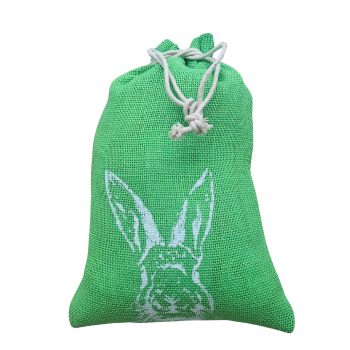 Ostersackerl Grüner Hase