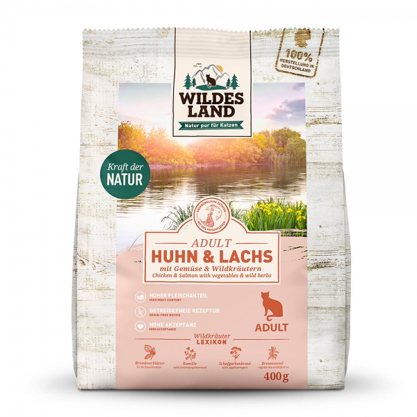 Trockenfutter Wildes Land Huhn und Lachs 1,2kg