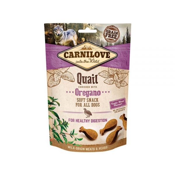 Carnilove Soft Snack Quail and Oregano 200g
