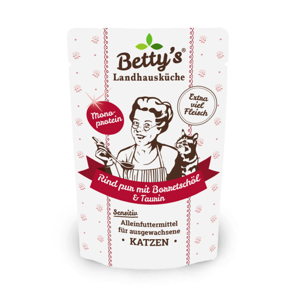 Betty`s Landhausküche Frischebeutel Rind pur mit Borretschöl 100g