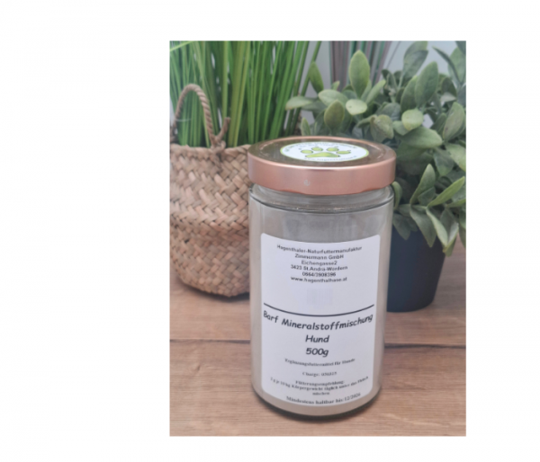 Hagenthaler Mineralmix Hund 500g im Glas