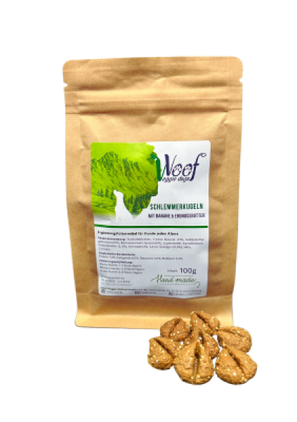 Schlemmerkugel mit Banane und Erdnussbutter 100g